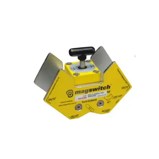 Geprüft ELMAG Magnet-Schweißwinkel Multi Winkel 400 MV - 45°/135°, 60°/120°, 75°/105° & 90°, HK 178 kg