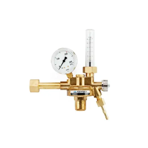 Angebot ELMAG Druckregler "Argon/Co2" mit Flowmeter - mit 1 Mano., Ø 63mm & Flowm., 200 bar, 5-30 l/min.