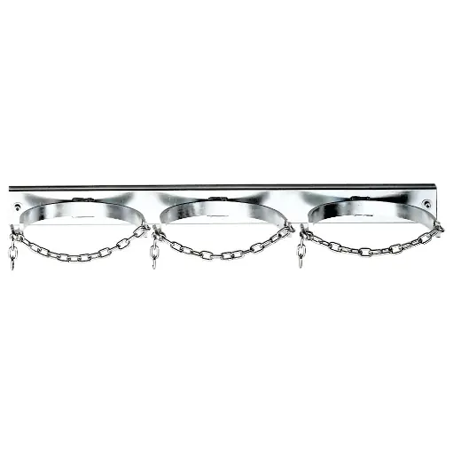 Neu Im Sortiment ELMAG Gasflaschenwandhalterung mit Kettensicherung - für 3 Flaschen Ø 140mm, zu 10 lt. Fl.