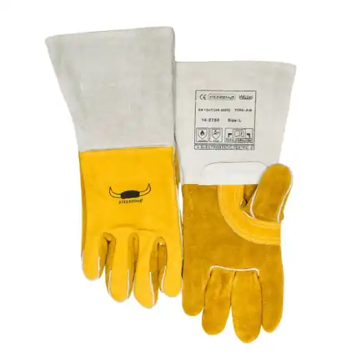 ELMAG 5-Finger-MIG/MAG/MMA-Schweißerhandschuh aus Rindnarbenleder - WELDAS Top-Seller