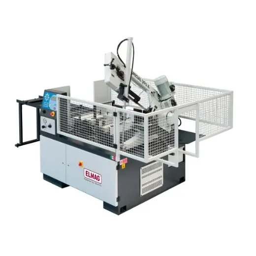Begrenztes Angebot ELMAG MACC Metall-Bandsägemaschine - Modell SPECIAL 390 A CNC (Standard mit 1,5 m Zulauf-Rollbahn)