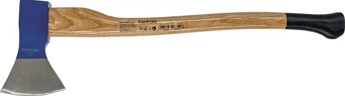 Holzaxt Rheinische Form 1600g stahlgeschmiedet Eschenkuhfuß TECWERK Aktuell