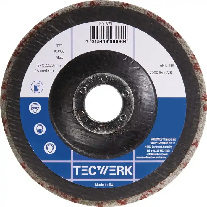 Sonderangebot Vlies-Kompaktscheibe BUF010 D.125mm Bohr.22,23mm m.Fiberglasrücken anth.TW