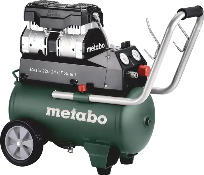 Kompressor Basic 220-24 OF Silent 220l/min 8bar 1,1 kW 24l METABO Sichere Zahlung