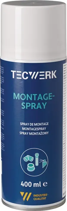 Montagespray 400ml gelblich Spraydose TECWERK VE: 12 Stück Must-Have