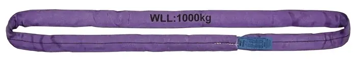 Abverkauf Rundschlinge DIN EN 1492-2 Umfang 2m violett Tragf.einf.1000kg TECWERK