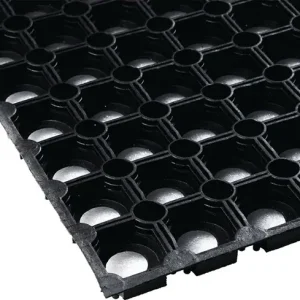 Gum.Ringmatte B.0,4m L.0,6m D.22mm schwarz NR/SBR o.Gewebeeinlage Letzte Chance