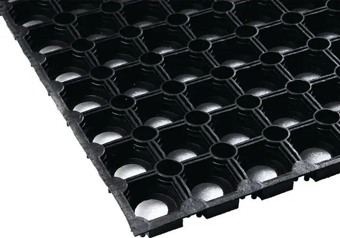 Gum.Ringmatte B.0,4m L.0,6m D.22mm schwarz NR/SBR o.Gewebeeinlage Letzte Chance