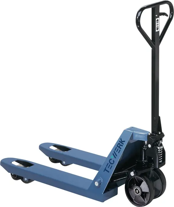 Nur Für Kurze Zeit Gabelhubwagen Gabel-L.800mm Trgf.2500kg STA taubenblau PUR/PA TECWERK