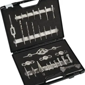 Mega-Angebot Metallbearbeitungssatz M3-M12 33-tlg.HSS Ku.-Koffer TECWERK