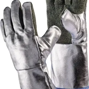 Hitzeschutzhandschuhe Gr.10 grün/silber EN 388,EN 407 PSA III JUTEC Kracherpreis