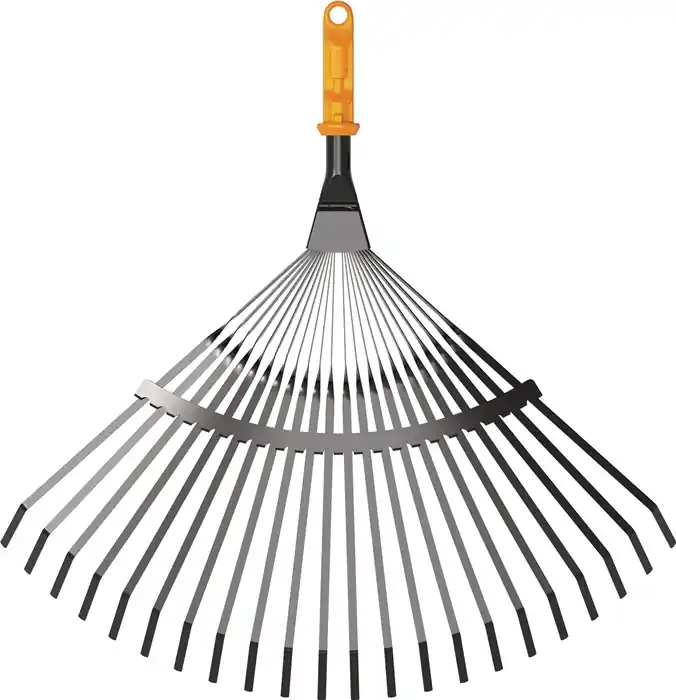 Fächerbesen OneClick Arbeits-B.375mm Metall 20 Metallzinken FISKARS Knallerangebot