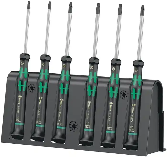 Elektronikerschraubendrehersatz 2067/6 TX BO 6teilig 6TorxBO rd. nicromattiert Must-Have