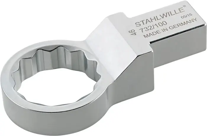 Sale Ring-Einsteckwerkzeug 732/100 SW 46mm 22x28mm CV-Stahl STAHLWILLE