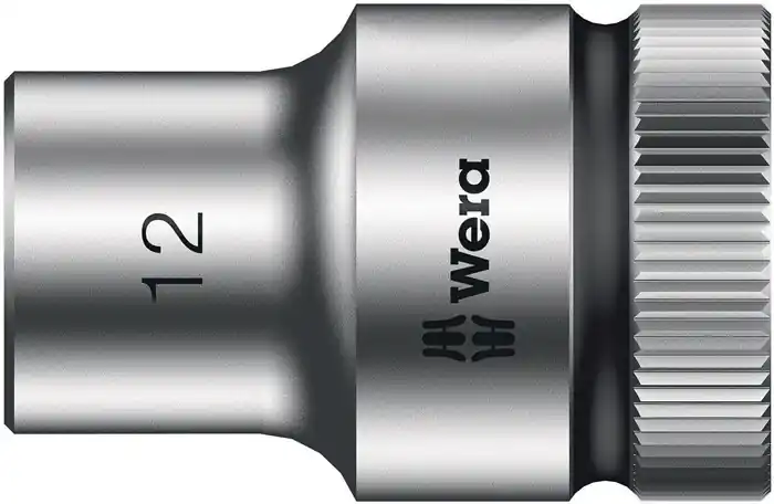 Ausverkauf Steckschlüsseleinsatz 8790 HMC Außen-6-kant SW12mm L.37mm 4-kt1/2Zoll CV verchr.