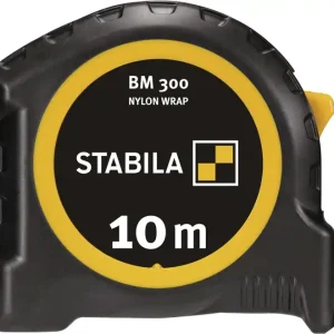 Nur Heute Taschenrollbandmaß BM 300 L.10m B.27mm mm/mm EG II PC-ABS/TPE EASY-CLIP STABILA
