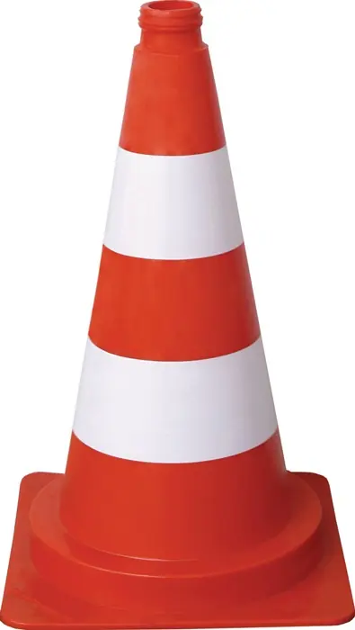 Leitkegel H.500mm tagesleuchtend,2 Streifen 28x28cm SCHAKE Angebot