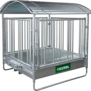 Kerbl Pferde-Viereckraufe mit Sicherheitsfreßgitter 2 x 2 m Top-Seller