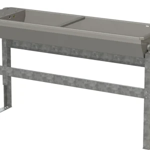 Echt Kerbl Edelstahl Kipptränke, 30L 1m, mit Bodengestell
