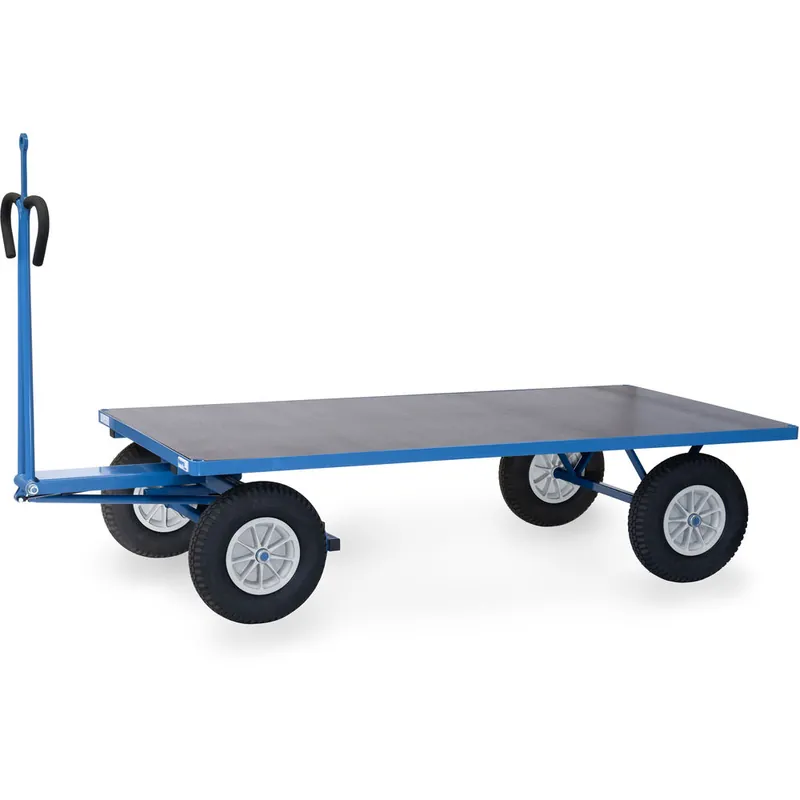 Top-Preis fetra Handpritschenwagen pulverbeschichtet blau RAL 5007 mit Zugöse