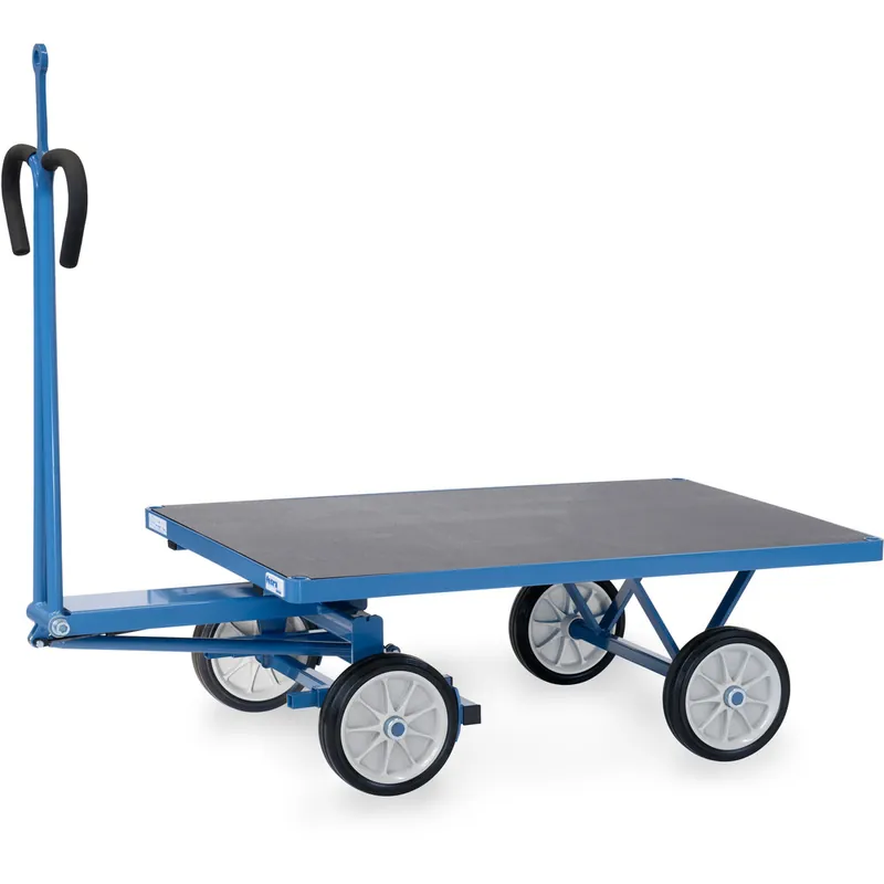 Sichere Zahlung fetra Handpritschenwagen pulverbeschichtet blau RAL 5007 mit Zugöse