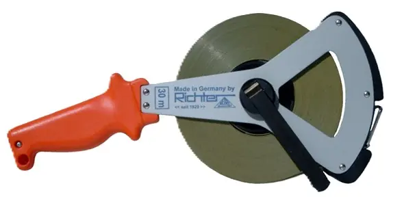 Richter Glasfaserbandmaß TYP 216-V gelb - 13 mm breit Highlight