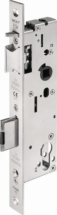 B-Ware - Panik-Einsteckschloss 7667 Fkt.E ktg 24x245 mm/35/92 DIN L/R VA U-St.35mm WILKA - OVP beschädigt Direktkauf