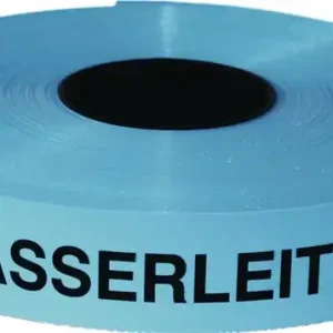 Preis Gesenkt Trassenwarnband Achtung Wasserleitung B.40mm L.250m blau KELMAPLAST
