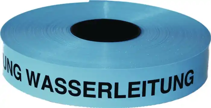 Preis Gesenkt Trassenwarnband Achtung Wasserleitung B.40mm L.250m blau KELMAPLAST