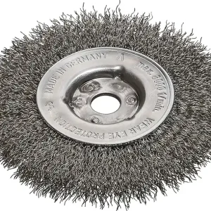 Preisreduziert Rundbürste RBE Bohr.12mm Drahtstärke 0,30mm Stahldraht rostfr.ROH 21mm VE: 5 Stück