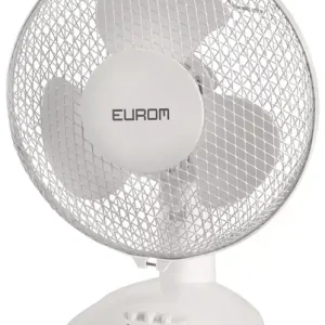 Begrenztes Angebot Tischventilator H.355mm 220-240V 50 Hz 25 W Weiß EUROM