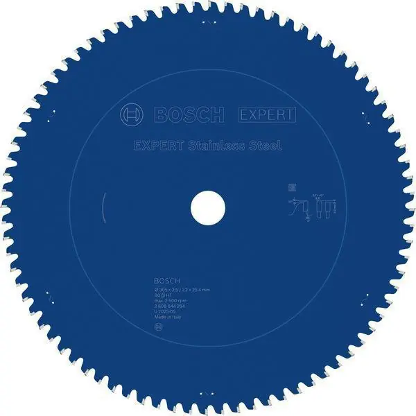 Kreissägeblatt EXPERT Stainless Steel AD 305mm Z.80 Bohr.25,4mm Schnitt-B.2,5mm Heißes Angebot