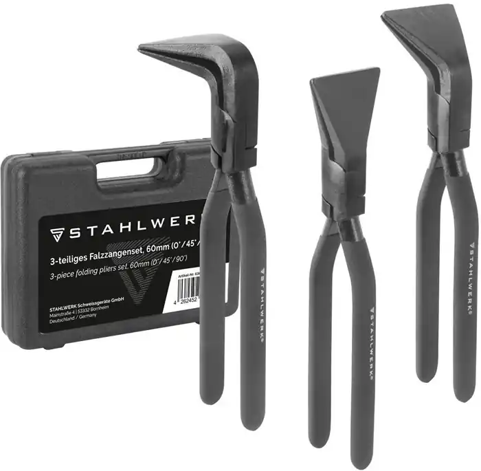 Mega-Angebot Falzzangen-Set Maulbreite 60mm 3er Set STAHLWERK