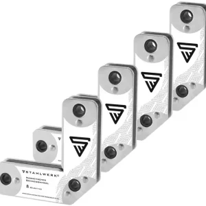 Bestpreis Magnet-Schweißwinkel 95x95x14mm 45Grad,90Grad u.135Grad STAHLWERK