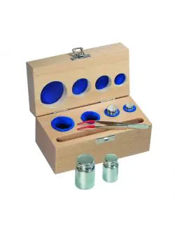 Etui für Prüfgewichte E 1 bis F 1 - Gewichte bis max. 2 kg - Holz, gepolstert Schneller Versand