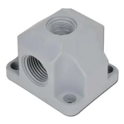 Heißes Angebot Druckluftverteiler VDK 138 - Kunststoff - Eingang 1 x G 1/2" Ausgang 1x G 3/8" - Endverteilerdose - max. 15 bar