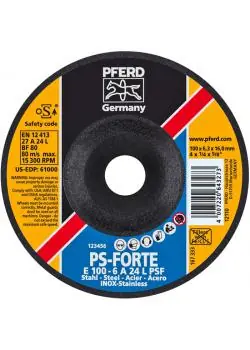 Schruppscheibe - PFERD - für Stahl/INOX - Härtegrad L - Ø 100 bis 230 mm - VE 10 Stk. - Preis per VE Nur Heute
