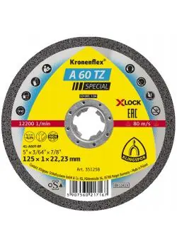Trennscheibe A 60 TZ Special - Durchmesser 115 oder 125 mm - Breite 1 mm - Bohrung 22,23 mm - VE 25 Stück - Preis per VE Neu Im Sortiment