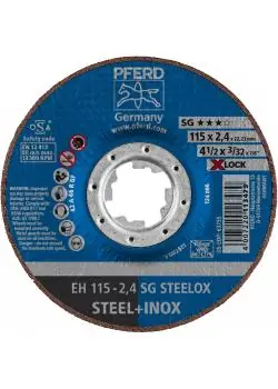 PFERD Trennscheibe EH - SG STEELOX - Außen-Ø 115 und 125 mm - Aufspannsystem X-LOCK (22,23) - VE 25 Stück - Preis per VE Nur Für Kurze Zeit