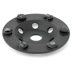 PKD-Topfscheibe "PRO" - Durchmesser 125 mm "PRO" - mit 3 PKD-Segmenten und 3 Stützsegmenten Knallerangebot