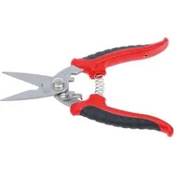 Universal-Schere - INOX - mit Abisolier-Aussparung - Länge 180 mm Kracherpreis