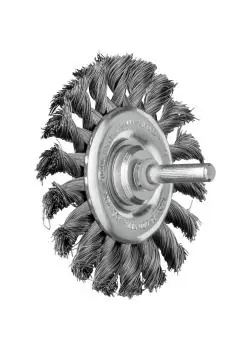 PFERD Rundbürste RBG mit Schaft - Stahldraht - gezopft - Außen-ø 76 bis 100 mm - Besatzmaterial-ø 0,35 und 0,50 mm - VE 10 Stück - Preis per VE Neue Ware