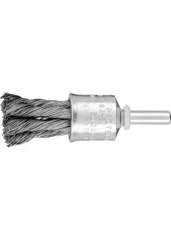 PFERD Pinselbürste PBG mit Schaft - Stahldraht - gezopft - Außen-ø 19 und 30 mm - Besatzmaterial-ø 0,35 und 0,50 mm - VE 10 Stück - Preis per VE Angebot