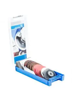 Letzte Chance Schleifscheiben-Set - PFERD COMBICLICK® - Scheiben-Ø 115 mm - Gewinde 5/8" - inkl. Stützteller