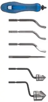 Handentgrater - mit Zubehör Klingen, Senker, Miniklingen Garantierte Lieferung