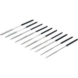 Sichere Zahlung Diamantfeilen 10-tlg. gerade - 140 x 3 mm Griffe isoliert