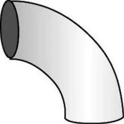 Rohrbogen 90° - Stahl - Ø 75 bis 150 mm Versand Am Gleichen Tag