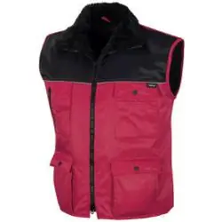 Neuheit Weste "Kopenhagen" - MG 40/60 % - Größe S - rot/schwarz
