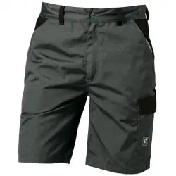 Schnäppchen Canvas Shorts "SAO PAULO" - grau/schwarz - Größe 44-64 - 65% Polyester, 35% Baumwolle - ca. 280g/m²