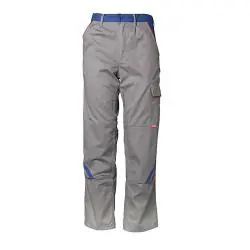 Billig Bundhose "Highline" Planam - 35/65% MG - zink/kornblau